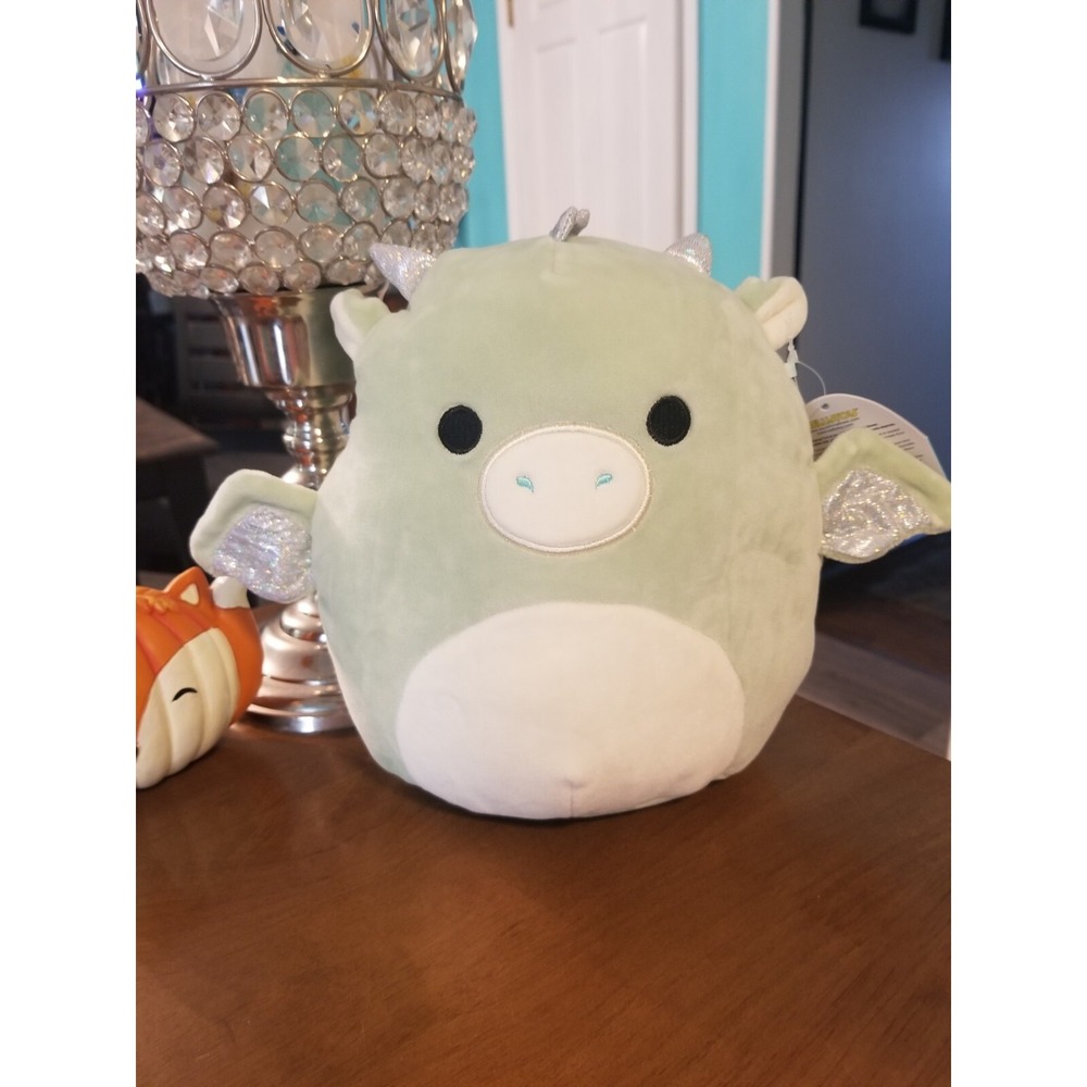NWT Squishmallows 2020 8" Drew the Mint Green Dragon Kellytoy Plush